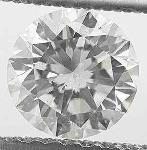 Picture of 0.74 Round natural diamond E VS2 C.E Ideal cut,certified by CGL