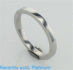 Picture of 2 mm Solid Flat Wedding Band