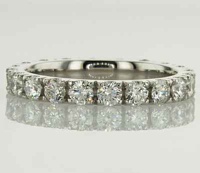 2.7mm eternity band, 1.50 carats