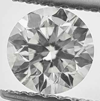 Picture of 0.52 Carats, Round Diamond with Very Ideal Cut , I color, VS2 Clarity  Enhanced and Certified by IGL