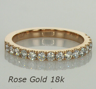 3/4 carat Round diamonds wedding ring.