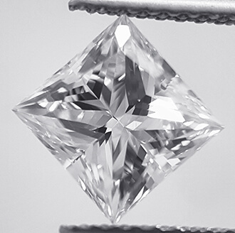 Picture of 1.65 Carats, Princess Diamond with D VVS2 and Certified By CGL