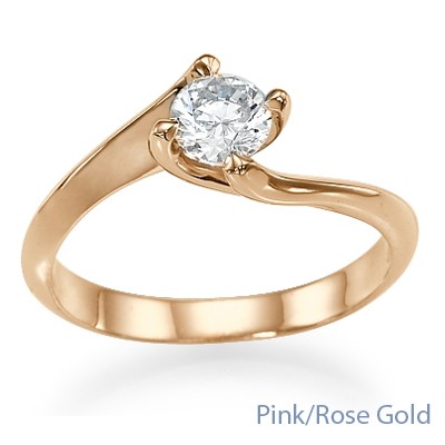 Rose gold Solitaire engagement ring
