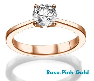 Anillo de compromiso The Beauty, Solitaire Rose Gold