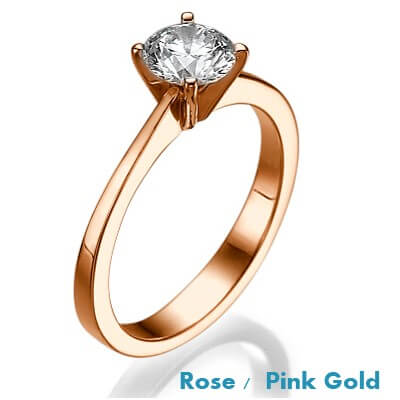 Anillo de compromiso The Beauty, Solitaire Rose Gold