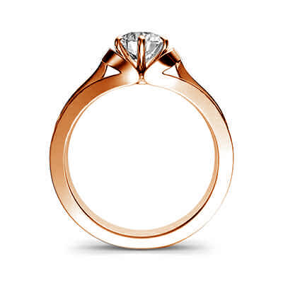 The nest solitaire vintage engagement ring