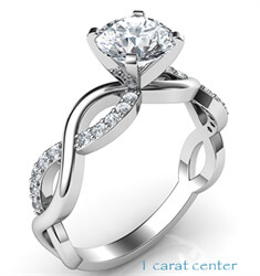 Picture of Infinity engagement ring for all shapes and sizes