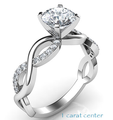 Infinity engagement ring for all shapes and sizes