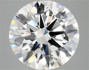 Picture of Lab Grown Diamond 5.09 Carats, Round with Ideal Cut, E Color, VVS2 Clarity and Certified by IGI