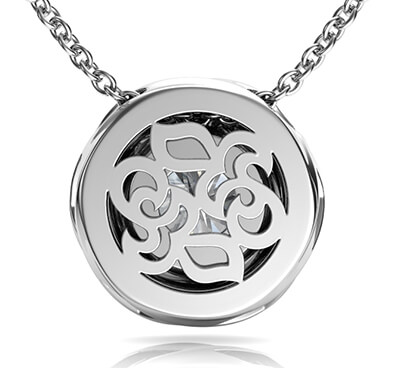 The Spinner pendant for round diamonds 