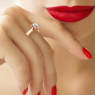 The new Criss Cross Solitaire engagement ring