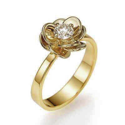 Anillo de flor de viola