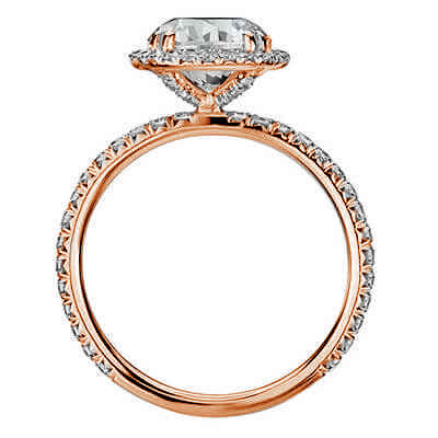 Delicate Halo engagement ring