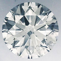 Foto 1.28 quilates, diamante redondo con corte ideal, H VS2 y certificado por CGL de