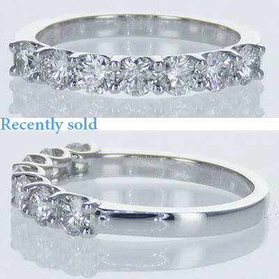 0.90 Carat 7 floating diamond ring