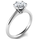 Foto Delicado 6 puntas Novo solitario anillo de compromiso, Barbara de