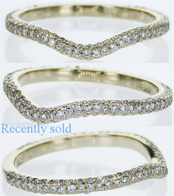 Matching wedding band for Chelsea engagement ring, 0.60 carats