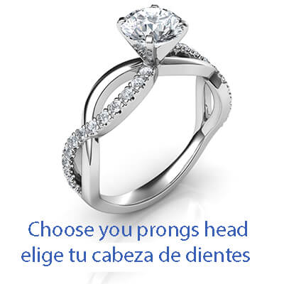 The Slalom engagement ring