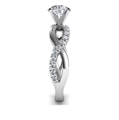 The Slalom engagement ring