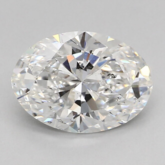 Picture of 0.73 Carats, Oval Diamond with Very Good Cut, F Color, SI2 Clarity and Certified By GIA