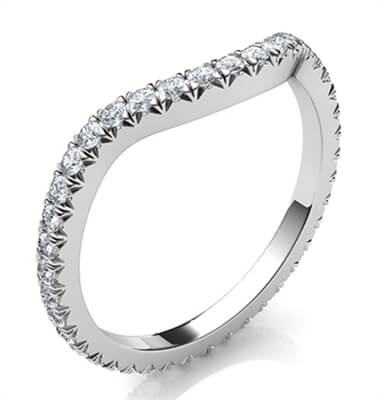 Matching wedding or eternity ring for larger diamonds Halo of all shapes