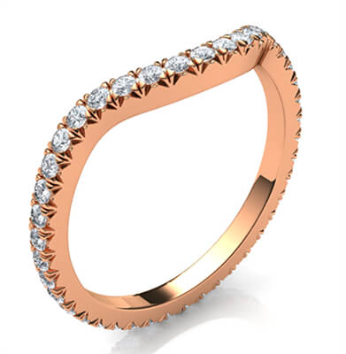 Matching wedding or eternity ring for larger diamonds Halo of all shapes