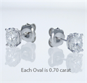 Picture of Oval  diamonds stud earrings