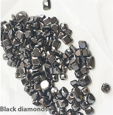 Anillo de compromiso solitario con diamante negro de 1 quilate