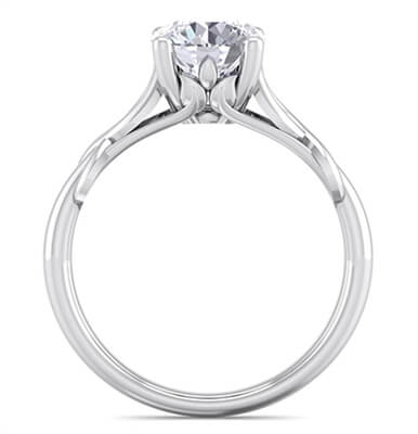 Infinity Solitaire engagement ring, Dorothy