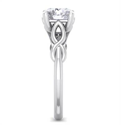 Infinity Solitaire engagement ring, Dorothy