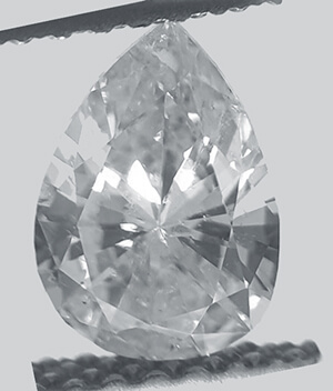 Picture of 0.74 Carats, Pear Diamond with Very Good Cut, F Color, SI1 Clarity and Certified By EGL