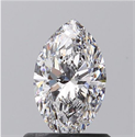 0.73 quilates, diamante marquesa con muy buen corte, color D, claridad SI1 y certificado por GIA