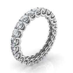 Picture of The waves diamonds eternity ring, 2 carats