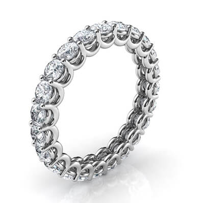 The waves diamonds eternity ring, 2 carats