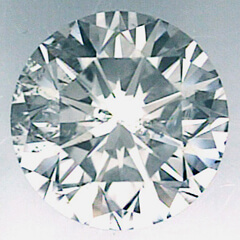 Foto 2.03 quilates Diamante natural redondo F SI2, corte muy bueno y certificado por CGL de