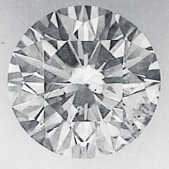 Foto 0,70 quilates, diamante redondo con corte ideal, D SI1, certificado por EGL de