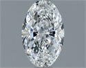 Natural Diamond 1.00 Carats, Oval with  Cut, D Color, SI1 Clarity and Certified by GIA