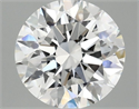 Lab Grown Diamond 2.59 Carats, Round with Excellent Cut, E Color, VVS2 Clarity and Certified by IGI