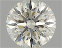 Natural Diamond 0.71 Carats, Round with Excellent Cut, L Color, VVS2 Clarity and Certified by GIA