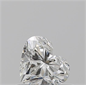 Natural Diamond 0.52 Carats, Heart with  Cut, I Color, VS1 Clarity and Certified by GIA