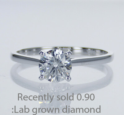 Delicate solitaire cathedral engagement ring settings -Patricia