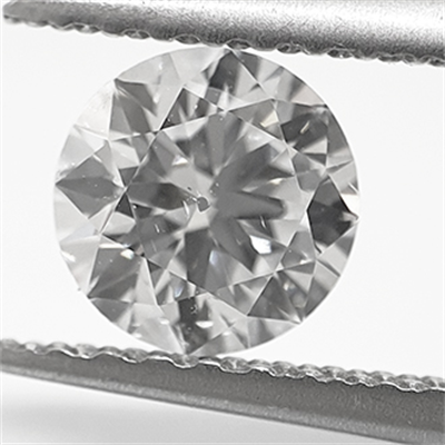 Diamante creado en laboratorio, 0.56 quilates, diamante redondo, muy buen corte. D SI1 certificado por CGL