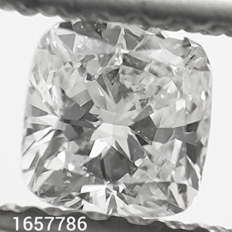 0.30 Carats, Cushion natural diamond with Ideal Cut, G Color, SI1 Clarity and Certified By CGL