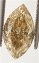 1.00 Carats, Marquise Diamond, Rare Fancy Honey/Gold Color, VS2 Clarity and Certified By CGL
