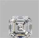 Natural Diamond 1.01 Carats, Asscher with  Cut, E Color, SI1 Clarity and Certified by GIA
