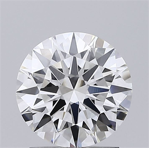 Picture of Lab Grown Diamond 1.74 Carats, Round with Ideal Cut, E Color, VVS2 Clarity and Certified by IGI