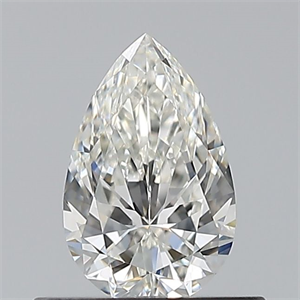 Picture of Natural Diamond 0.50 Carats, Pear with  Cut, H Color, VVS2 Clarity and Certified by GIA