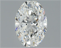 Natural Diamond 1.09 Carats, Oval with  Cut, F Color, VVS1 Clarity and Certified by GIA