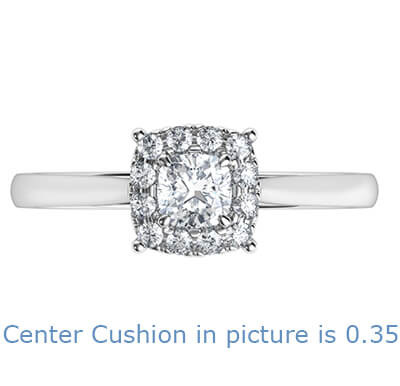  Preset Engagement ring with 0.30 center and 0.15 sides