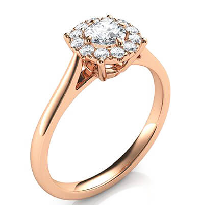  Preset Engagement ring with 0.30 center and 0.15 sides